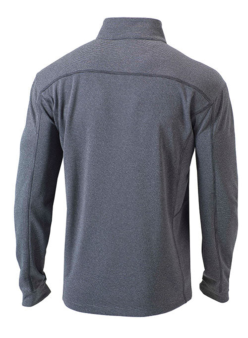 WWP Logo Columbia Golf 1/4 Zip - Heather Iron - Back View