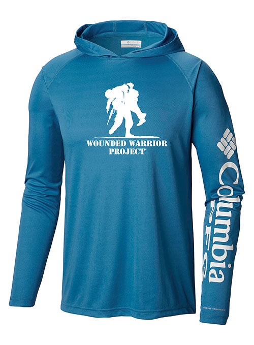 WWP Logo Columbia Tackle Hoodie - Terminal Blue