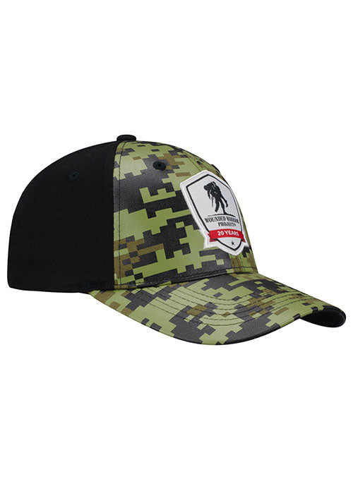 WWP 20th Anniversary Digital Camo Hat - Angled Right Side View