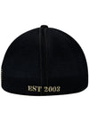 WWP Logo Foam Meshback Hat in Tan and Black - Right Side View