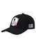 WWP 20th Anniversary Flex Fit Hat in Black - Angled Left Side View