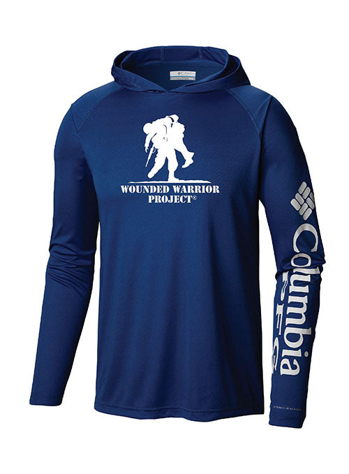 WWP Logo Columbia Tackle Hoodie - Blue