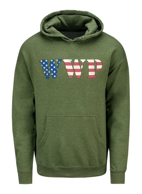 WWP Wordmark Hooded Sweatshirt - Army Heather