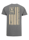 WWP 20th Anniversary Flag Tee in Grey - Back View