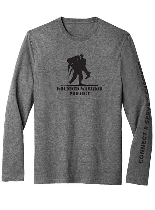 WWP Long Sleeve Logo Tee - Graphite Heather