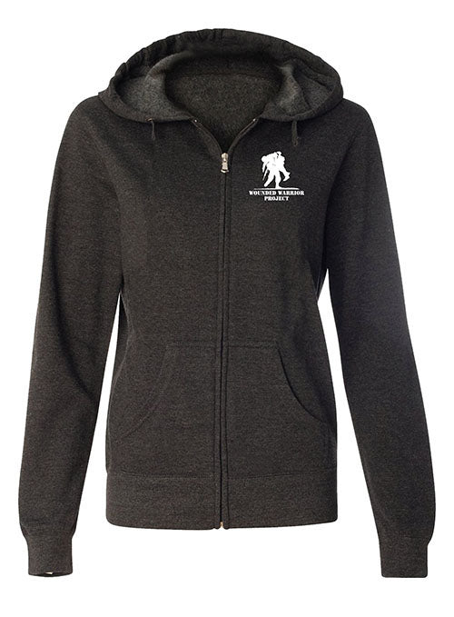 WWP Ladies Full Zip Hoodie - Charcoal Heather