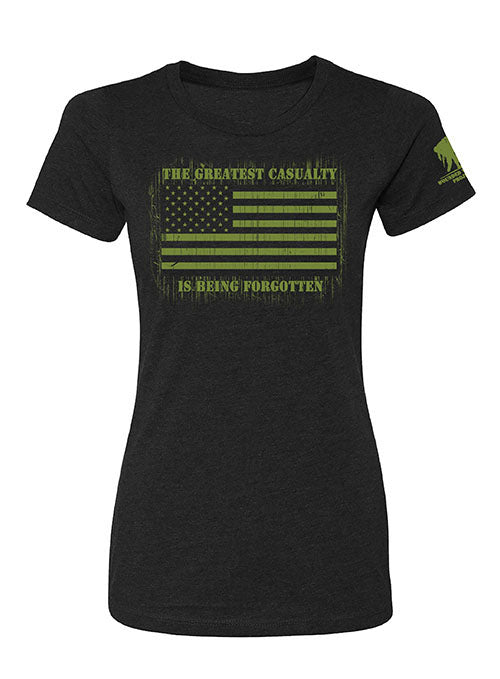 WWP Ladies Tagline Flag Tee - Black
