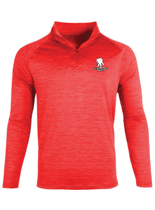 WWP Logo 1/4 Zip - Red