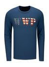 WWP Wordmark Long Sleeve Tee - Cool Blue