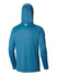 WWP Logo Columbia Tackle Hoodie - Terminal Blue - Back View