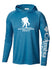 WWP Logo Columbia Tackle Hoodie - Terminal Blue - Front View