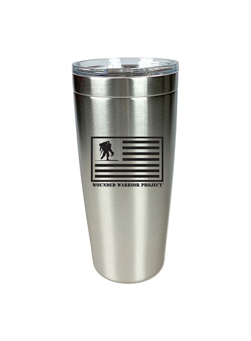 WWP Silver Flag Tumbler