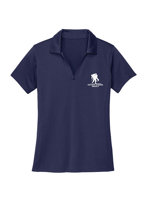 WWP Ladies Polo - Navy - Front View
