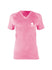 WWP Ladies Logo V-Neck - Pink - Front View