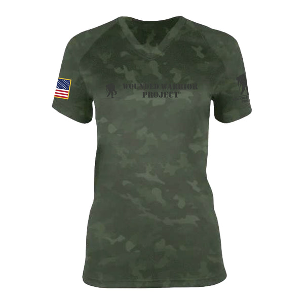 WWP Ladies Camo Series Tee - Front View