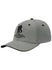 WWP Logo Performace Flex-Fit Hat in Grey - Left Side View