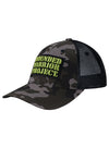 WWP Camo Meshback Hat - Angled Left Side View