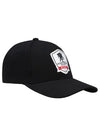 WWP 20th Anniversary Flex Fit Hat in Black - Angled Right Side View