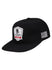 WWP 20th Anniversary Flatbill Hat in Black - Angled Left Side View