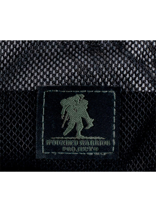 WWP Camo Patch Mesh Hat - Zoomed in Patch View