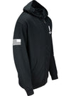 WWP Logo Full Zip - Black - Angled Right Side View