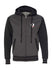 WWP 20th Anniversary Full-Zip Jacket in Grey and Black - Front View