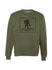 WWP Logo Crewneck Sweatshirt - Army Heather - Front View