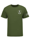 WWP 20th Anniversary Eagle Tee in Military Green - Front View