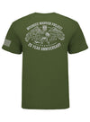 WWP 20th Anniversary Eagle Tee in Military Green - Back View