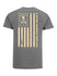 WWP 20th Anniversary Flag Tee in Grey - Back View