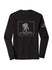 WWP Logo Frame Long Sleeve Tee - Black - Front View