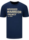 WWP Vertical Flag Tee - Navy - Front View