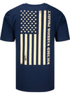 WWP Vertical Flag Tee - Navy - Back View