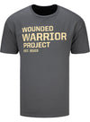 WWP Vertical Flag Tee - Charcoal - Front View