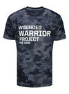 WWP Camo Series Tee in Black and Grey - Front View