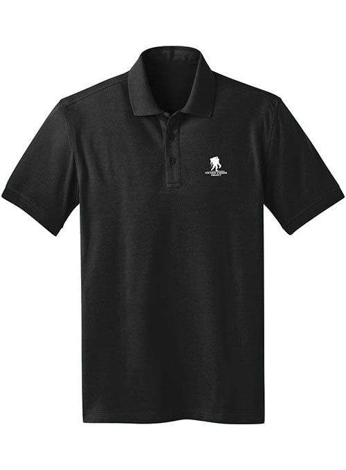 WWP Polo in Black - Front View