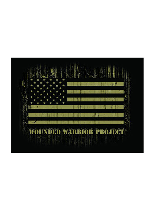 WWP Button Magnet in Black - Front View