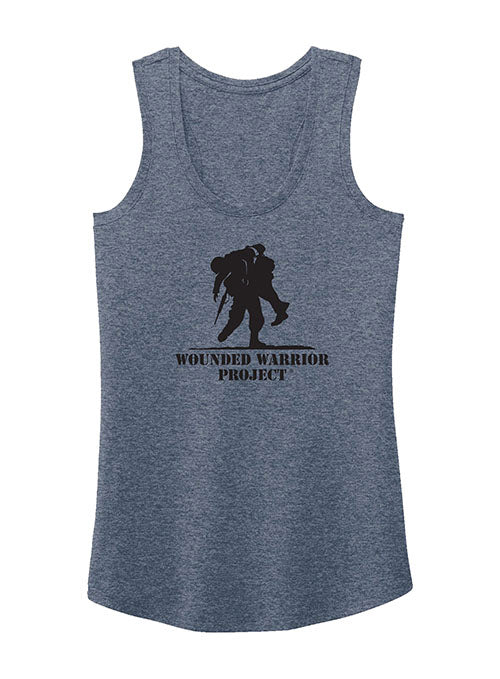 WWP Ladies Logo Tank in Navy Frost - Front View