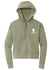 WWP Ladies 1/2-Zip Pullover Hoodie in Military Green Frost - Front View