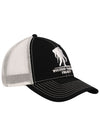WWP Mesh Logo Flag Hat in Black and White - Right  Side View