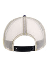 WWP Flatbill Mesh Logo Hat in Navy and White - Back View
