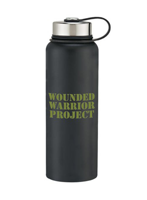 WWP 40 oz Stainless Steel Bottle in Black 