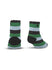 WWP 4 Stripe Deuce Socks in Green and Black - Back View
