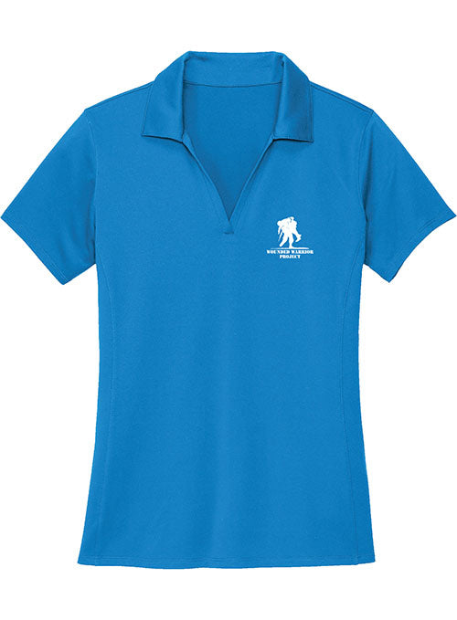 WWP Ladies Polo in Blue - Front View