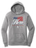 WWP Ladies Her in Every Hero Hoodie in Grey - Front View