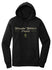 WWP Ladies Script Graphic Hoodie in Black - Front View