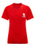 WWP Ladies Performance Tee in Red - Front View