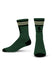 WWP 4 Stripe Socks in Green - Front View
