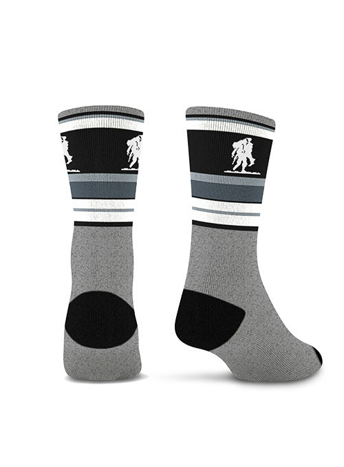 WWP Tonal Socks in Grey - Back View