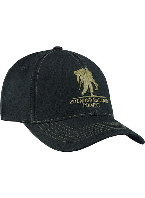 WWP Flex Fit Logo Hat in Black - Right Side View